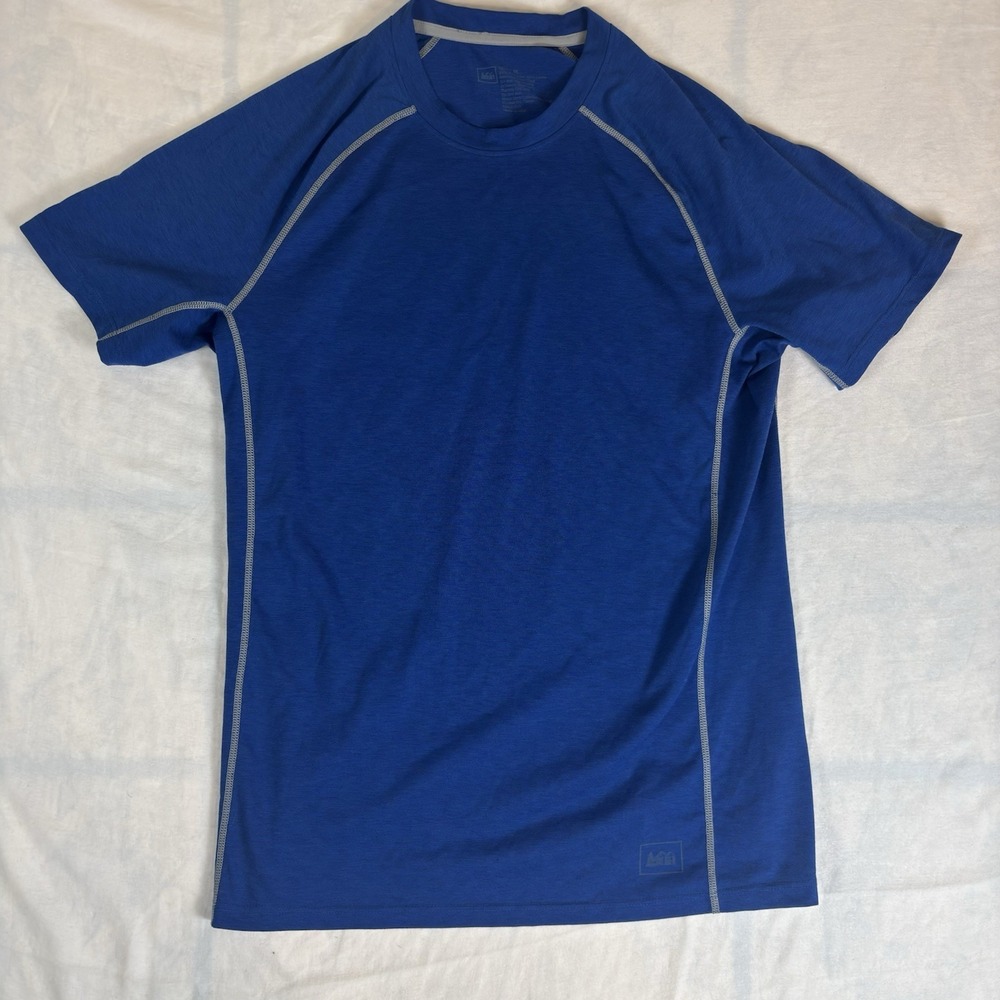 REI Co-op Baselayer‎ T-Shirt Mens M Blue Outdoors Hiking Hiking Active